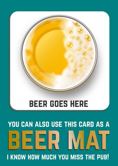 Beer Pub Birthday Card 25560 created by Doodle Dot Design Co