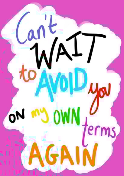 funny cheeky Just because Card 35745 created by Pretty/Insulting