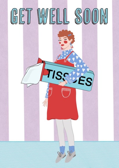 get well soon tissues Card 42677 created by Abigail Keyes