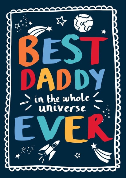 best daddy Father's Day Card 3735 created by Bow & Bell
