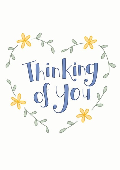 thinking of Sympathy Card 8999 created by Sweetpea Print Design