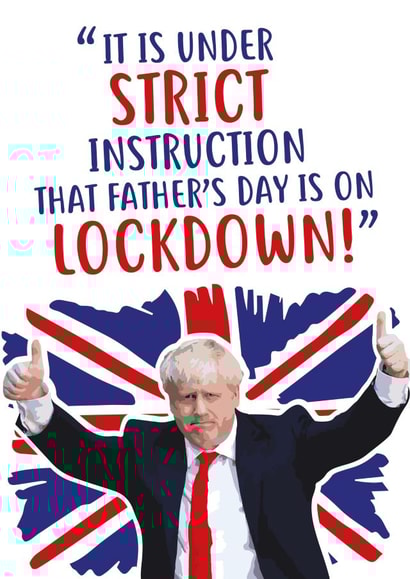 Boris Johnson Father's Day lockdown created by @linesbehind