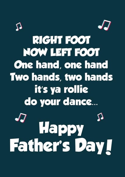 tiktok dancechallenge Father's Day Card 17857 created by Tickled Pink
