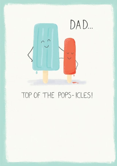 dad popsicles birthday or father's day card created by Jasperpie