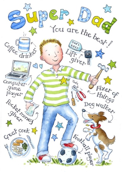 dad super Father's Day Card 41083 created by Kate Garrett