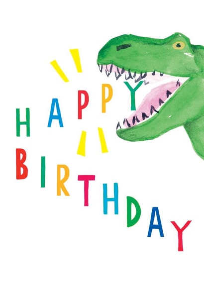 dinosaur Child Birthday Card 17671 created by Earlybird