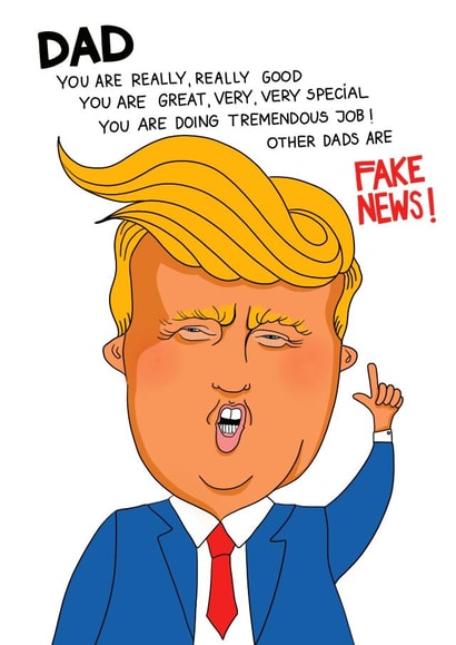 Donald Trump Father's Day card 1001 created by Kasia Cards