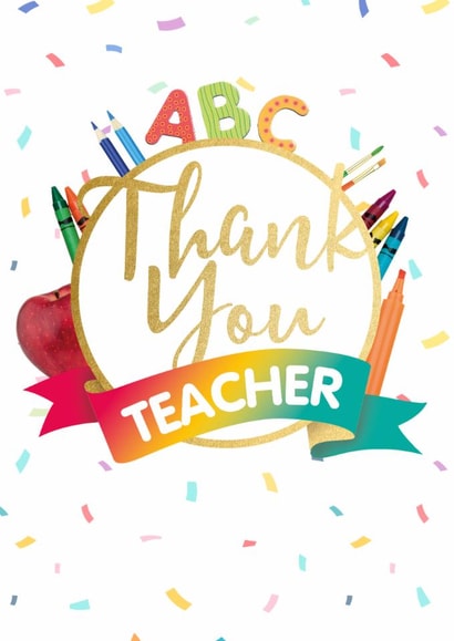 Thank You Teacher - End of School Card created by Tigerlilly