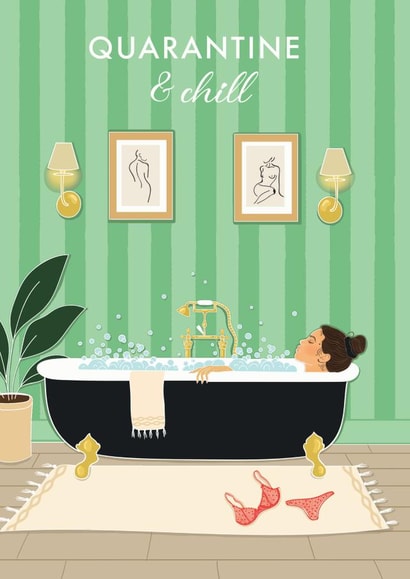 quarantine and Just because Card 42402 created by Olivia Slater