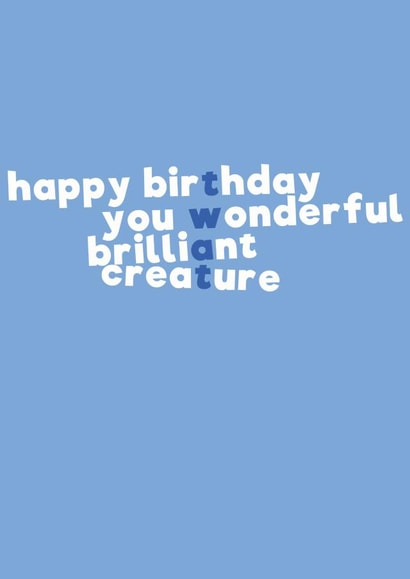 rude twat Birthday Card 11743 created by Mean Little Cards