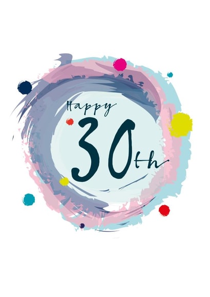 30TH adult Birthday Card 9146 created by PAPAGRAZI