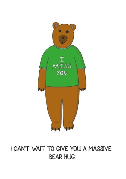 Pun Illustration Love & Friendship Card 16910 created by Blank Faced Bear