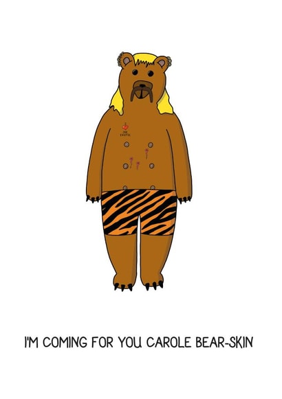 Bear Birthday Card 41461 created by Blank Faced Bear