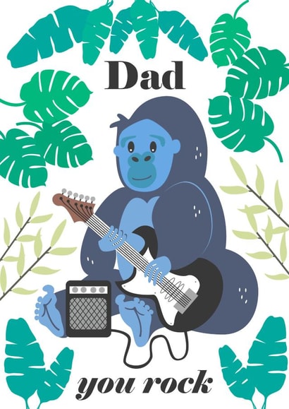 you rock Father's Day Card 31221 created by Sarah Twist