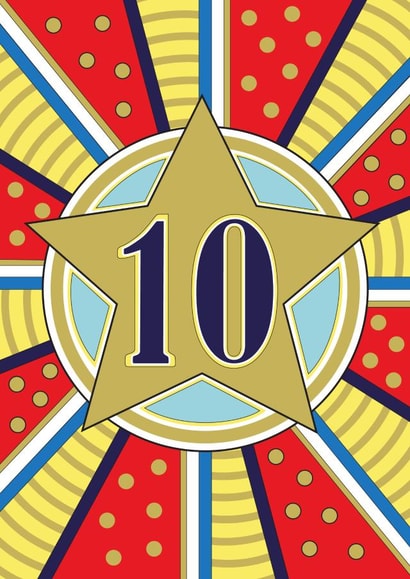 birthday 10 Card 31222 created by Sarah Twist