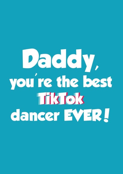 tiktok tik Father's Day Card 17859 created by Tickled Pink