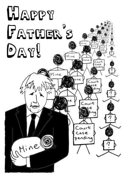 boris johnson new baby Card 40517 created by Dan and Liz 