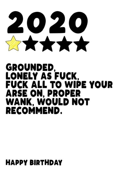 lockdown quarantine Birthday Card 30582 created by Filthy Sentiments