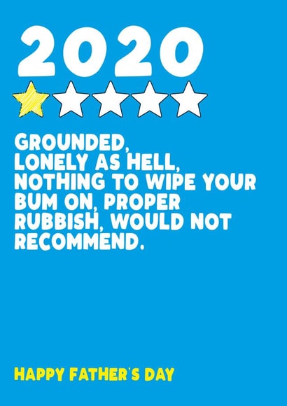 2020 grounded Father's Day Card 30583 created by Filthy Sentiments