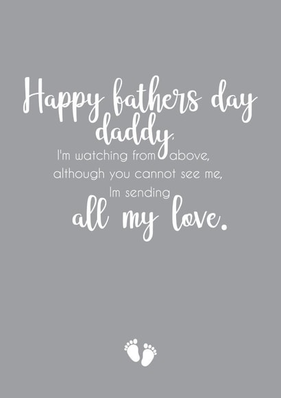 miscarriage loss Father's Day Card 15386 created by Kimberley dobison