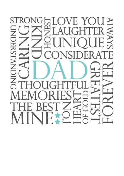 Dad you're everything Father's Day card created by Jodie Gaul & Co