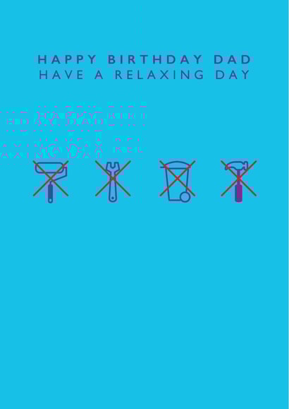 relax relaxing Birthday Card 18008 created by LOVEDAY DESIGNS on Thortful