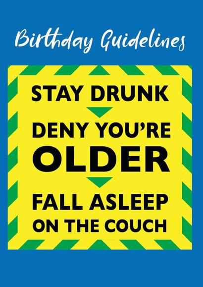 stay drunk Birthday Card 37454 created by Hatched Art