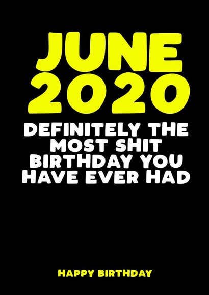 June 2020 Birthday Card 30587 created by Filthy Sentiments