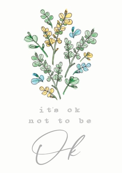 it's ok Thinking of you Card 2894 created by Shiv Makes Things