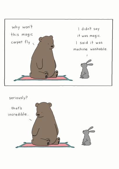 liz climo Just Because Card 6678 created by Redback Cards