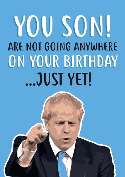 Boris Funny Birthday Card 33616 created by @linesbehind