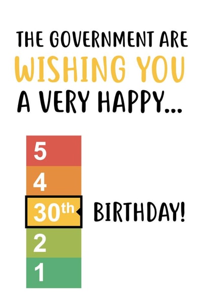 government 30 Birthday Card 33620 created by @linesbehind