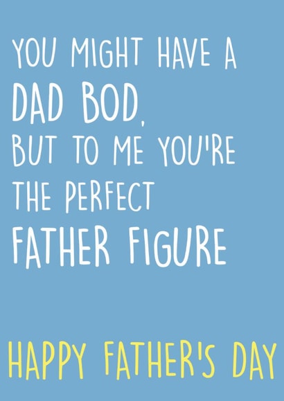 dad bod Father's Day Card 17056 created by SnailMail