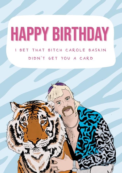Birthday Tiger King Card 42915 created by Jessica Wright