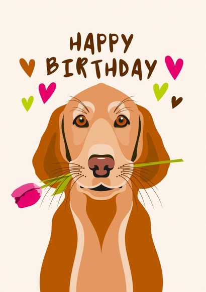 Labrador Retriever Birthday Card for Dog Lover created by Diva Doodle Designs