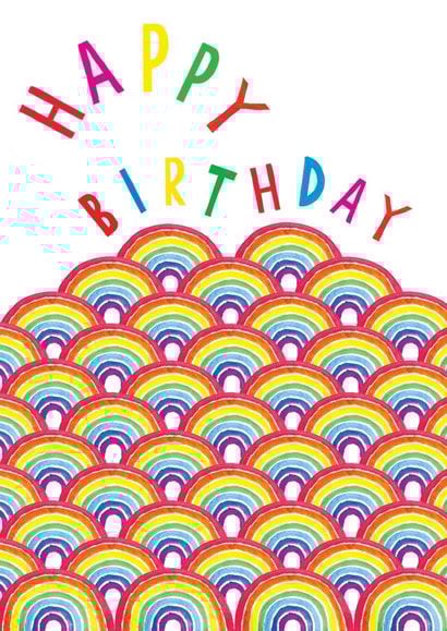 rainbow colourful Birthday Card 17679 created by Earlybird