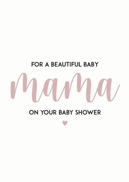 Beautiful baby mama new born card created by PERSNL