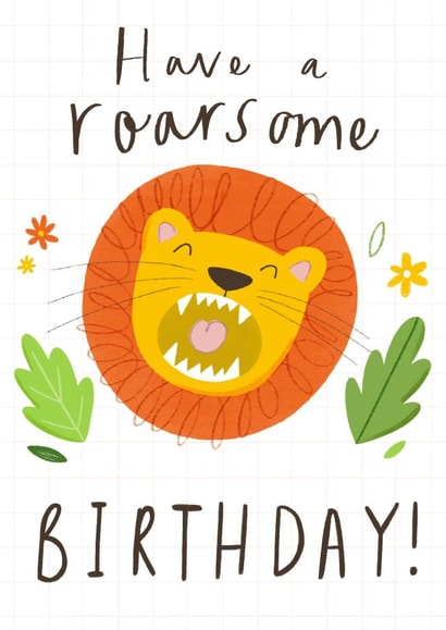 birthday lion Birthday Card 9976 created by Chloe Fae Designs
