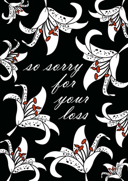 so sorry for your loss sympathy Sympathy Card 8793 created by Sarah Twist