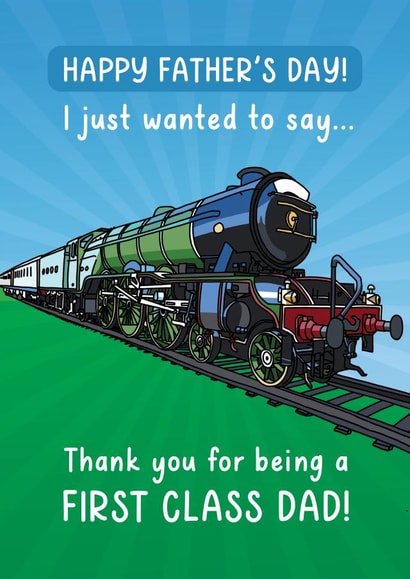 Steam Train Father's Day Card created by Evie Garnett Designs