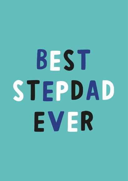 Best Stepdad Father's Day card created by Nutmeg and Arlo