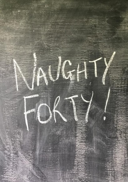 40 forty Birthday Card 15107 created by Hot Balloon Art