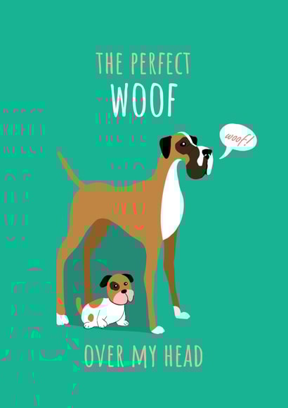 pun dog Card 40451 created by Fly high art