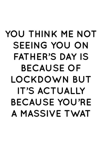 dad rude Father's Day Card 31605 created by Pack a Punch Designs