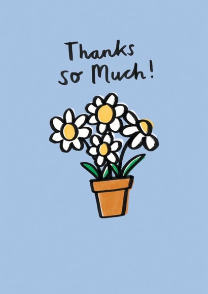 Thank you Flowers Thank You Card 18296 created by Jenny Seddon