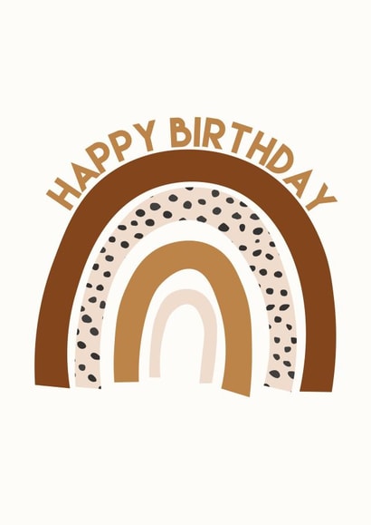 rainbow birthday Card 33333 created by AK Designs