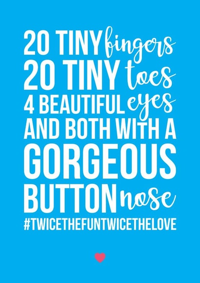 adult typography New Baby Card 39587 created by A Piece of HeART UK