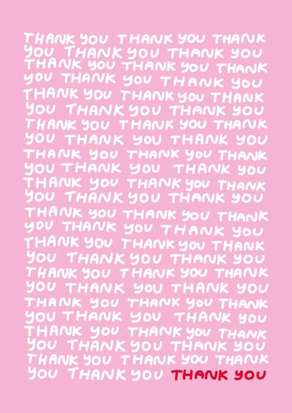 thank you thanks Thank You Card 16627 created by Natalie Byrne