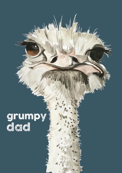 grumpy dad Father's Day Card 37758 created by Cinnamon Aitch