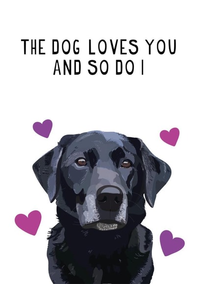 This card is from the dog created by Rebecca Enos